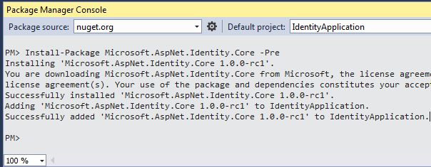 Package Manager Console