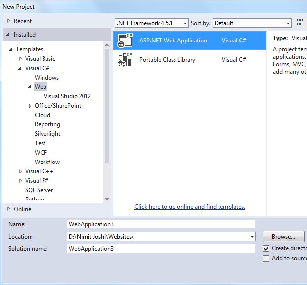 Introduction to Web Project Templates in Visual Studio 2013 Preview