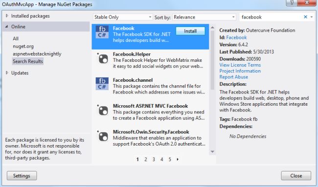 Facebook Api