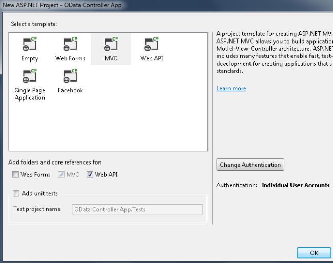 MVC Template with Web API