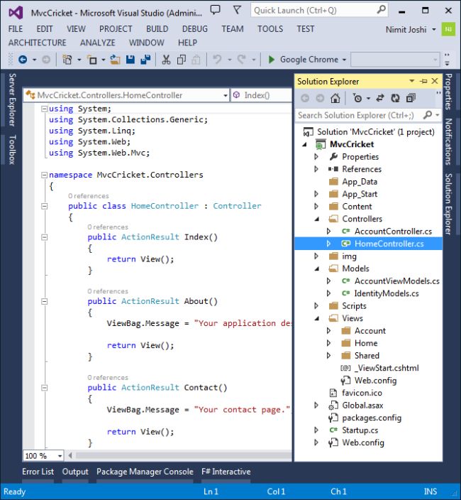 Controller in MVC5