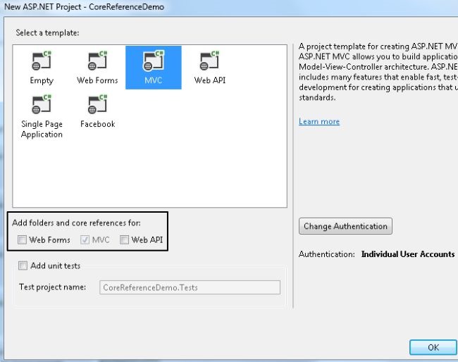 MVC Project Template