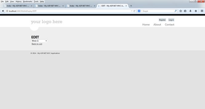 Binding Dropdownlist With Database In MVC
