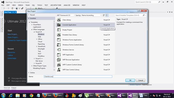 Create Client Program