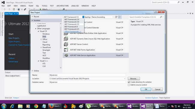 WEB Service Application