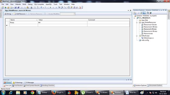 Open Resource.hi-IN.resx