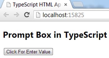 Prompt Box in TypeScript