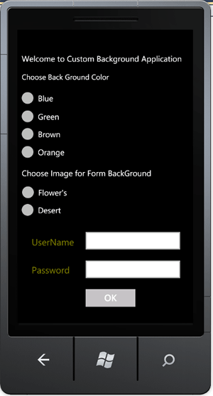 Design  windows phone application