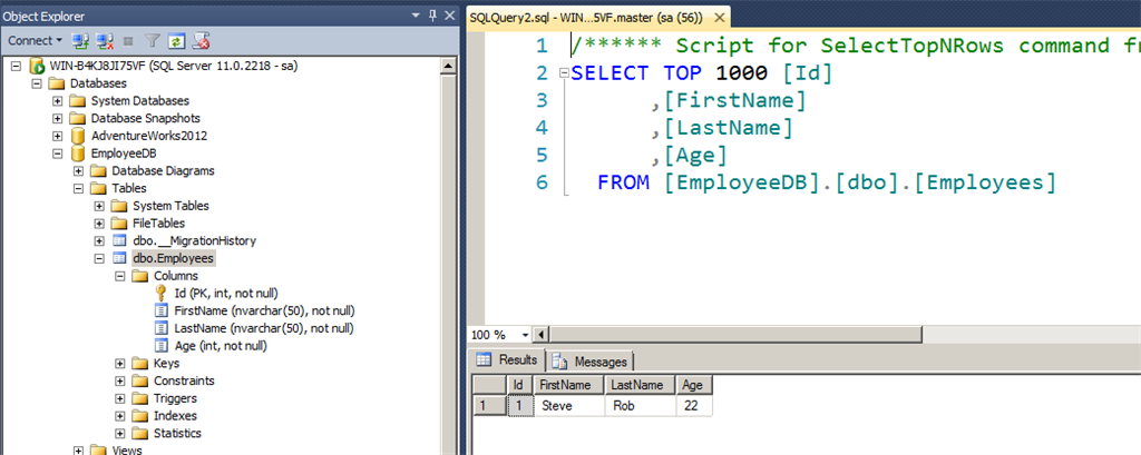 Update and Delete Data Using Code First Approach Fluent API