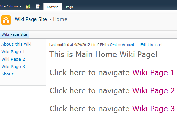Complete wiki page application