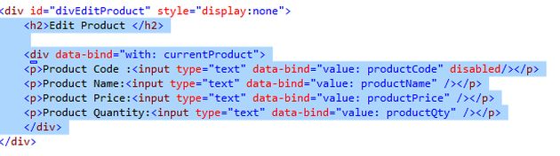 create the UI for editing