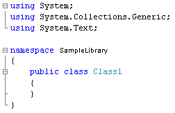 Creating Class Library in Visual C#