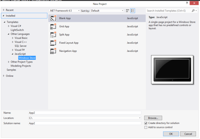 windows 8 javascript download
