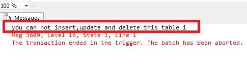 DML Triggers in SQL Server