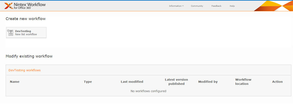 create new worl flow
