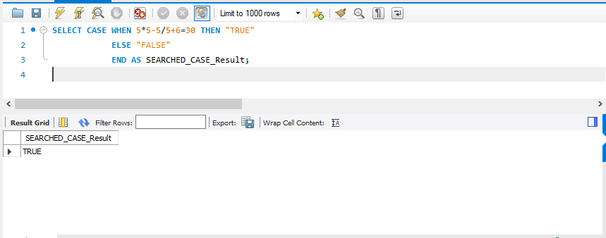 MySQL CASE Expression