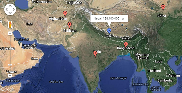 Google Map Chart (Visualization Map)