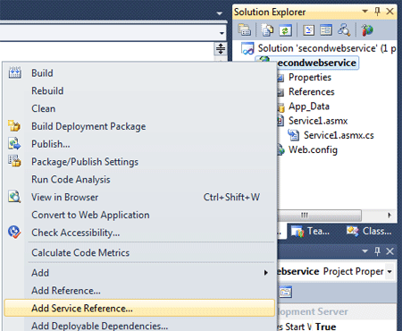 calling web service into another web service