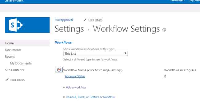 simple Approval Workflow
