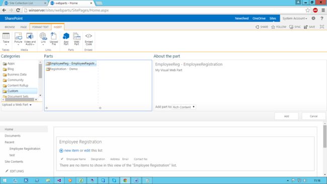 Insert Items Into SharePoint List Programmatically
