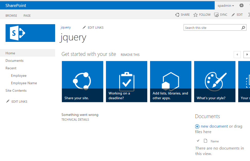 Using jQuery DataTable In SharePoint 2013