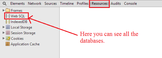 HTML 5 Web SQL Database