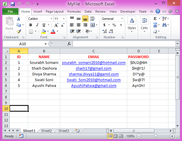 Read Excel Sheet Data and Bind With ASP.NET GridView