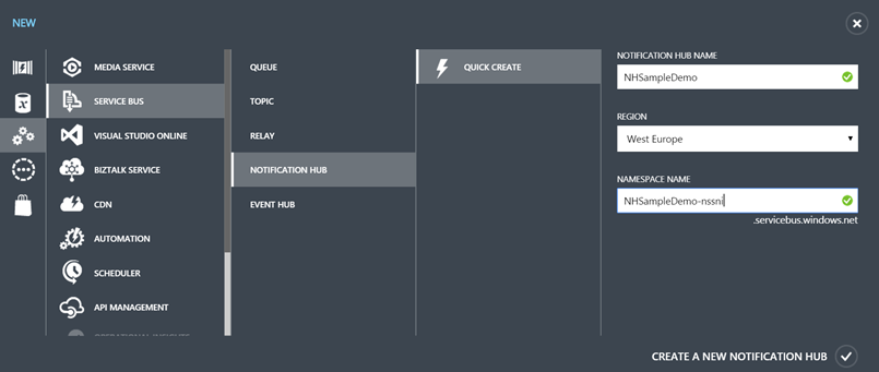Xamarin Push Notifications Using Azure Notifications Hub