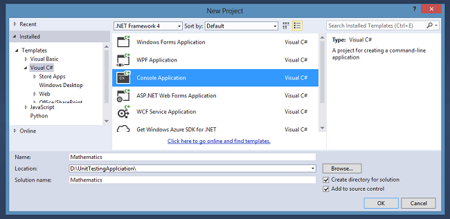 Unit Testing With Console Application