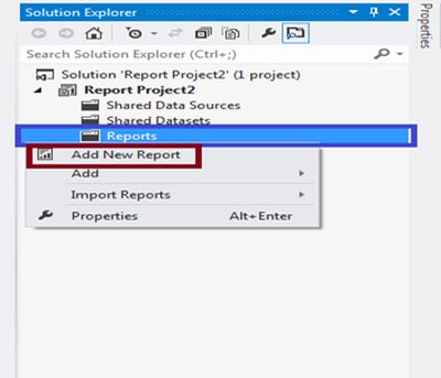 Create SSRS Report
