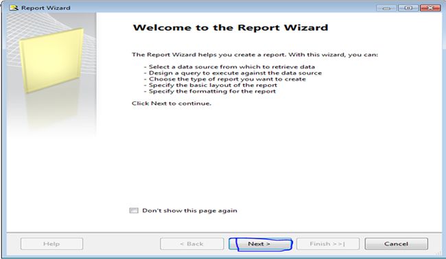 Create SSRS Report