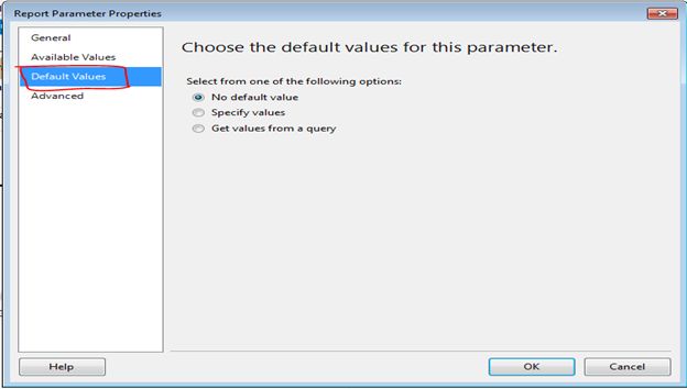 create parameter in SSRS report