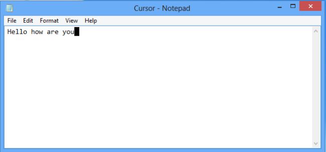 Change Cursor Thickness in Windows 8