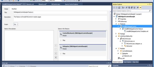 Creating Delegate Controls In SharePoint