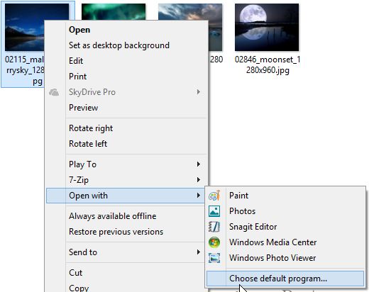 Make PDFs and Photos Open in Windows 8 Desktop Programs