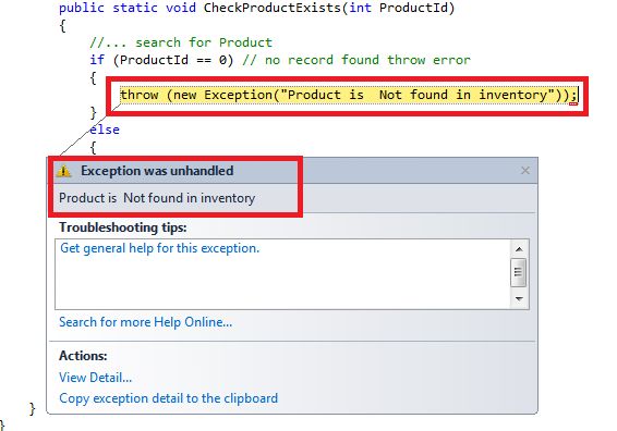 Best Practices - Exception Handling in C# .NET