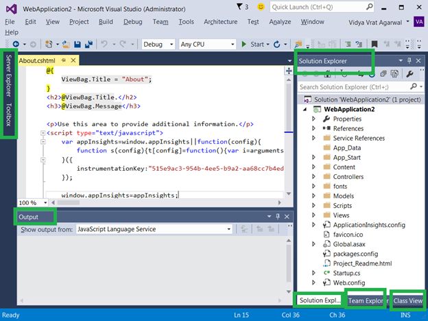 Visual Studio 2015 Feature Series: #2 Window Layouts