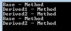 Output-Method Overriding-Method Hiding