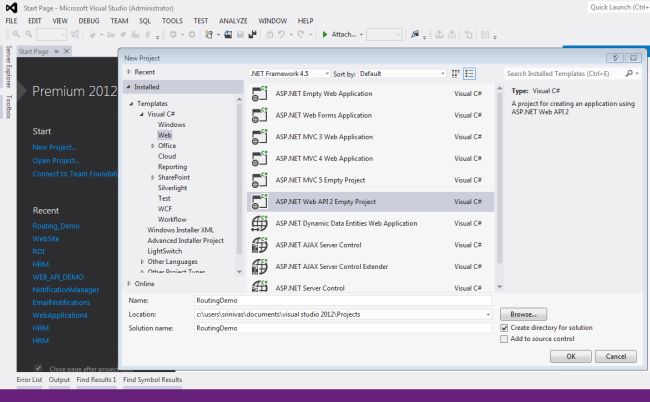 ASP.NET Web API Routing With Example