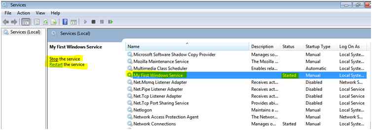 Create And Install Windows Service Step By Step In C#