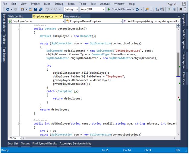 Visual Studio 2015 Feature Custom Windows Layout - Part 1
