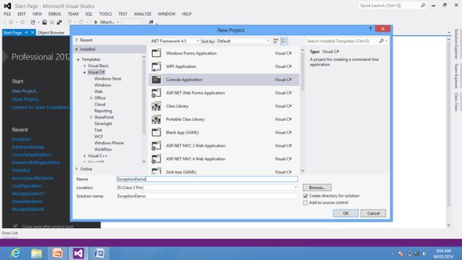 Try and Catch Blocks in C#