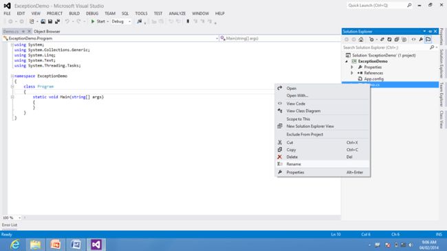 Try and Catch Blocks in C#