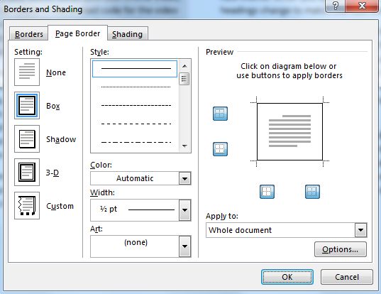 how to add custom border in microsoft word