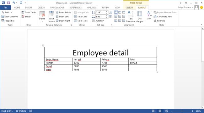 Mathematical Formula in Word 2013