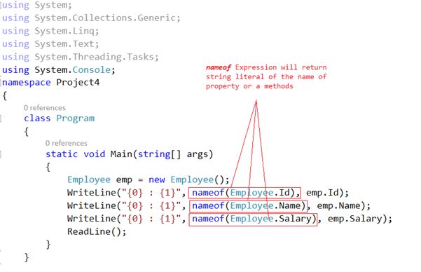 List of All New Features in C# 6.0: Part 1