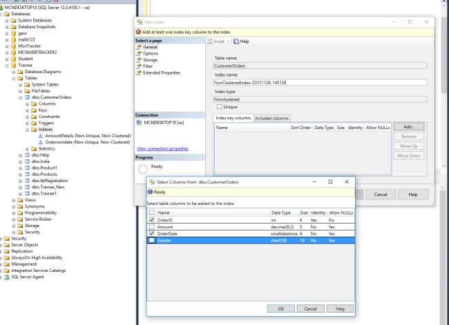 Indexes In SQL Server