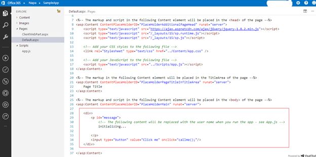 Create App in SharePoint 