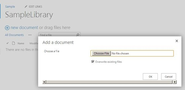 UPLOAD EXISTING FILE
