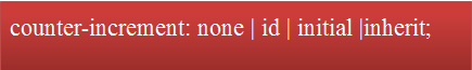CSS Automatic Numbering Counter